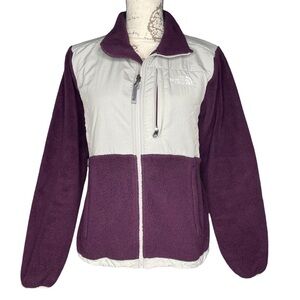 The north face Denali fleece purple gray polartec women’s small zip up jacket